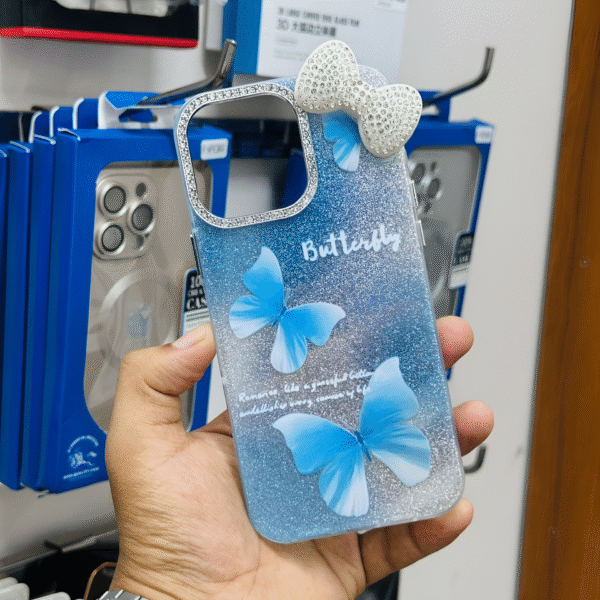 Premium Butterfly Glam Phone Case for iPhone
