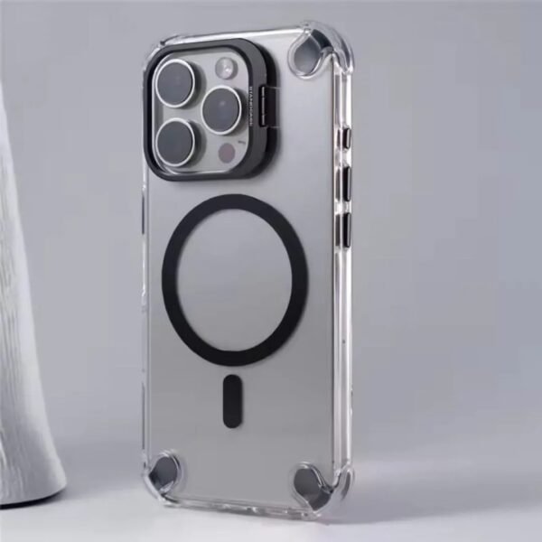 MagSafe Anti-Shock Transparent Case For iPhone (With Free Camera Protector)