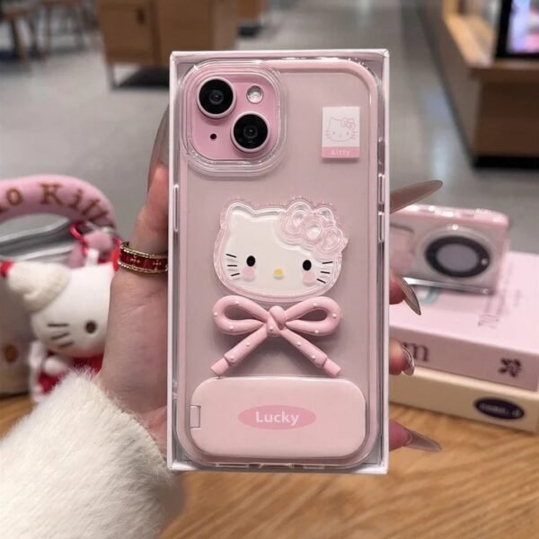Luxury Pink Bow  iPhone Case – Premium Cute Protective Cover with Elegant Stand Grip